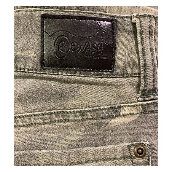 REWASH Jeans Camo-print Jeans Juniors Size 1 - Picture 9 of 16